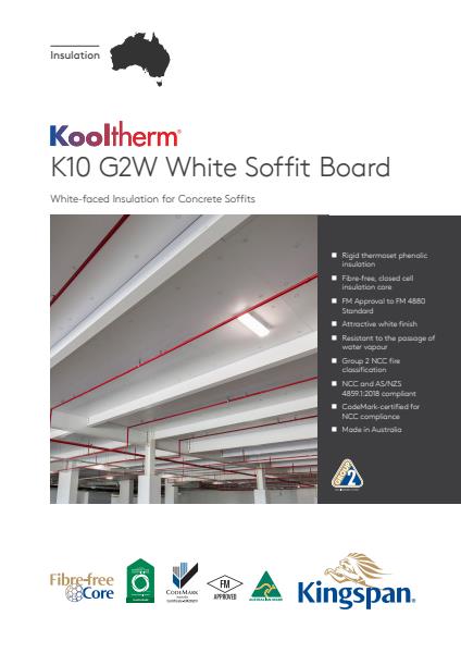 Kooltherm K10 G2W White Soffit Board