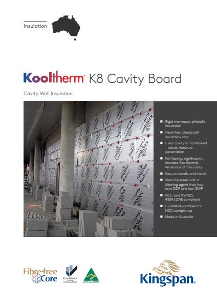 Kooltherm K8 Cavity Board